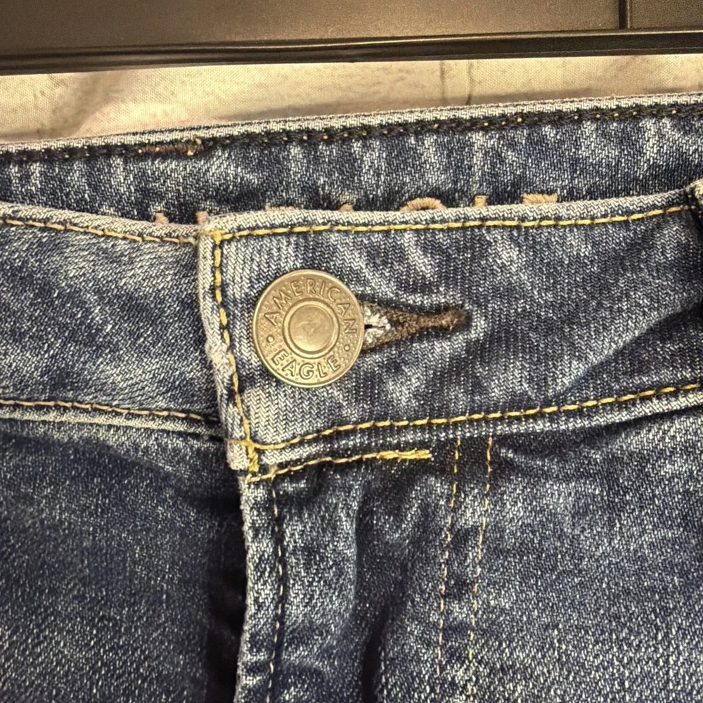 American Eagle Airflex Athletic Straight Blue Stretch 5-Pocket Men's Jeans 34X32